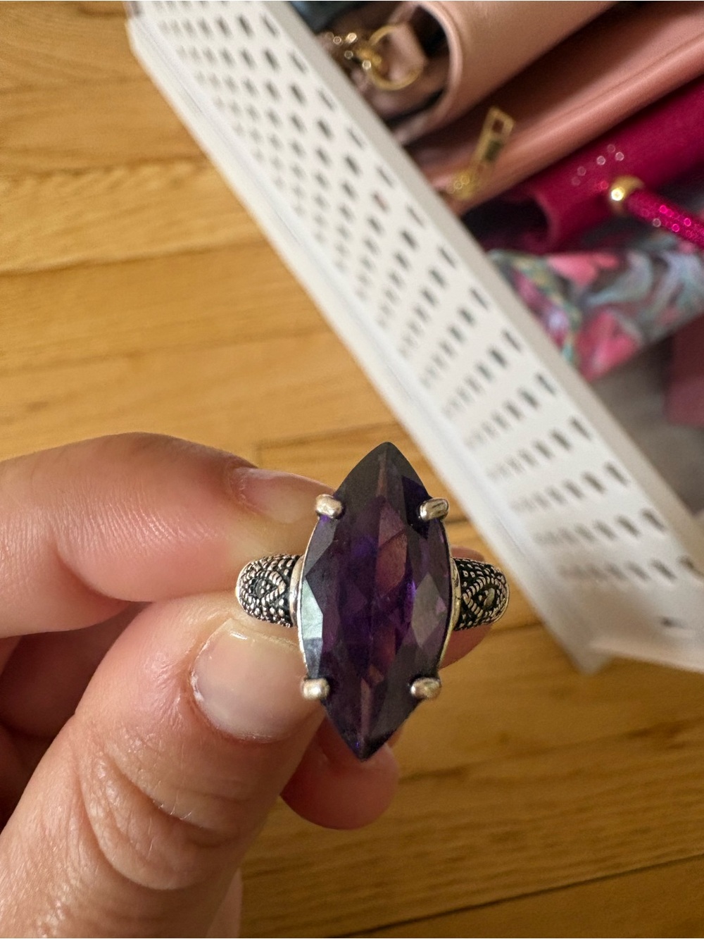 Whimsigoth Witchy Amethyst Ring